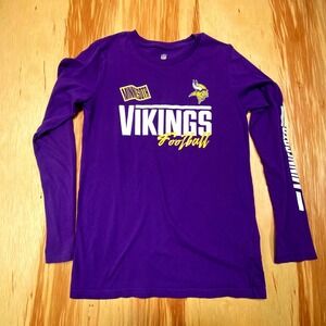 Minnesota Vikings Long Sleeve‎ T Shirt Womens Large 14-16 NFL